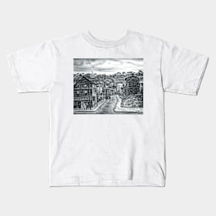 Small Town Harlem 1945, New York City, Saul Kovner Kids T-Shirt